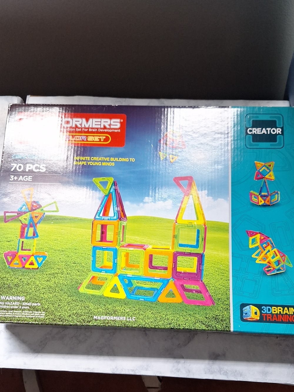 Magformers 70-Piece Creator Set — Multicolor Magnetic Building Tiles for Kids